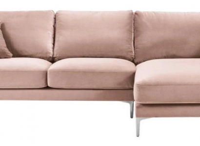 Pink fabric sectional sofa living room design couches upholstered sofa sofas sectional set new